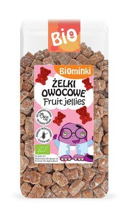 Biominki  Żelki Owocowe Bez Dodatku Cukrów Bezglutenowe Bio 400 G [BIO]