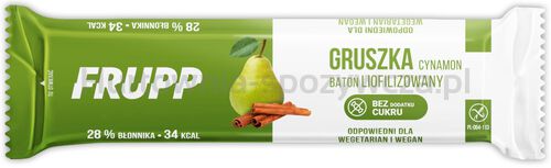 Celiko Baton Liofilizowany Gruszka - Cynamon Bezglutenowy 10 G  (Frupp) [BIO]