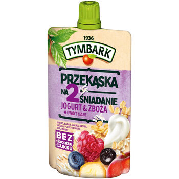 Tymbark Przekąska Na 2 Śniadanie Jogurt &Amp Zboża + Owoce Leśne 100 G