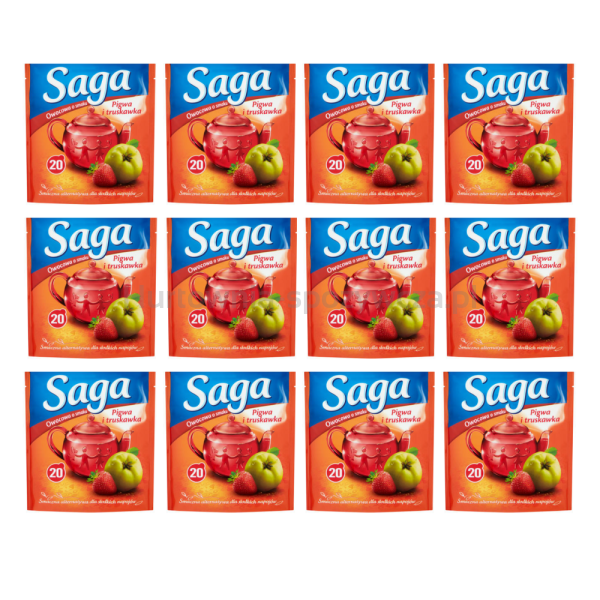 Saga Herbata Owocowa Pigwa Truskawka 20Tb X 1,7G