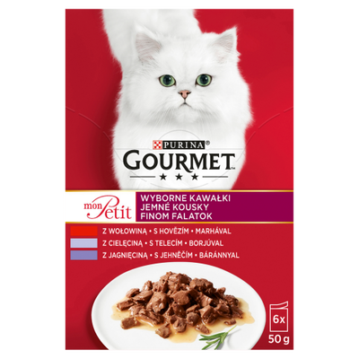 Gourmet Karma Dla Kota Mon Petit Mix Mięsny (6X50G)