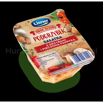 Smak Sezonu Podgrzybek Sałatka z grzybami i pieczoną papryką 140 g Lisner