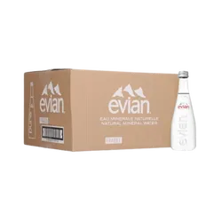 Woda Mineralna Evian naturalna szkło 330ml