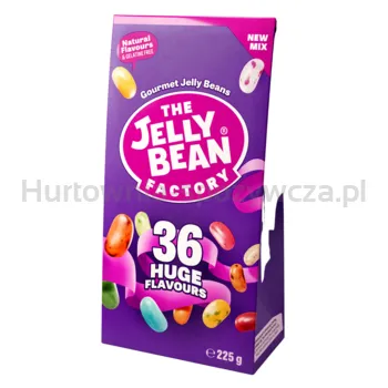 Cukierki o smaku owocowym The Jelly Bean Factory, 36 smaków, mix 225 g