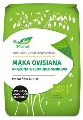 Mąka Owsiana Prażona Wysokobłonnikowa Bio 800 G - Bio Planet [BIO]