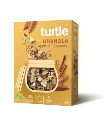 Granola Jabłko - Cynamon Bezglutenowa Bio 350 G - Turtle [BIO]