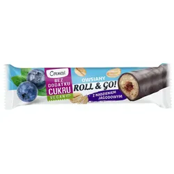 Owsiany Roll&Go jagoda, bez dodatku cukru 30g