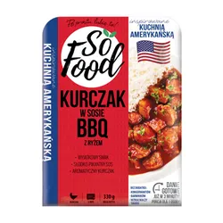 So Food Kurczak w sosie BBQ z ryżem 330g