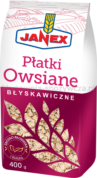 Janex Płatki Owsiane Błyskawiczne 400g