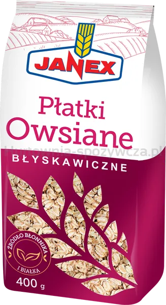 Janex Płatki Owsiane Błyskawiczne 400g