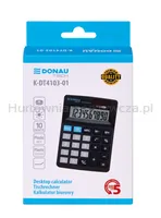 Donau Kalkulator biurowy TECH, 10-cyfr. wyświetlacz, wym. 127x88x23 mm, czarny  - 2