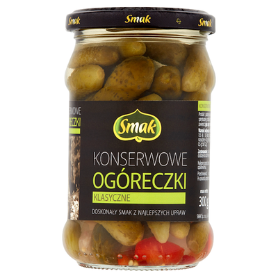 Smak Ogóreczki Konserwowe Klasyczne 300/150 G 