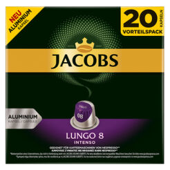 Jacobs Lungo Intenso 8 Kawa Mielona W Kapsułkach 20 Szt, 104 G