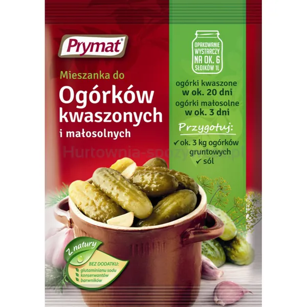 Prymat Mieszanka Do Ogórków KwaSzamponych I Małosolnych 40G 