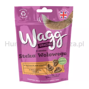 Wagg Smaczki, O smaku Steka Wołowego, przekąski dla psów, 125g