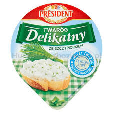 President Twaróg Delikatny Ze Szczypiorkiem 150G