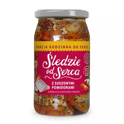 Śledzie od Serca Filety śledziowe z suszonymi pomidorami 900 g