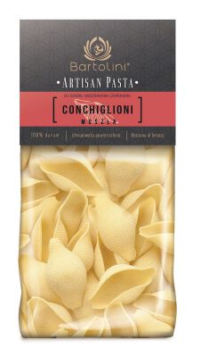 Makaron (Semolinowy) Conchiglioni Muszle 300 G - Bartolini (Artisan Pasta) [BIO]