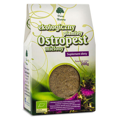 Ostropest Plamisty Mielony Bio 200 G - Dary Natury [BIO]