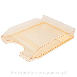Szufladka Na Biurko Office Products, Polistyren/Pp, A4, Transparentna Pomarańczowa