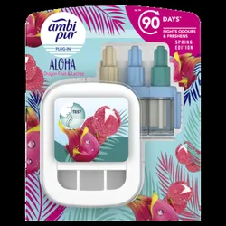 Ambi Pur 3Volution Elektryczny odświeżacz powietrza, zestaw startowy, Aloha 20 ml