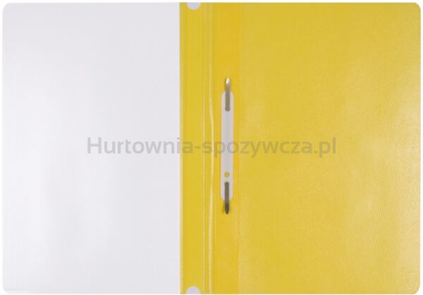 Skoroszyt OFFICE PRODUCTS, PP, A4, miękki, 100/170mikr., żółty - 2