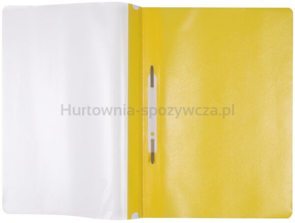 Office Products Skoroszyt, PP, A4, miękki, 100/170mikr., wpinany, żółty  - 2