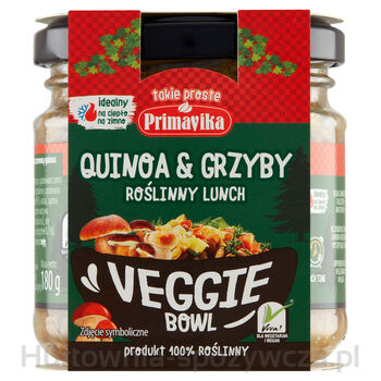 Primavika Veggie Bowl Roślinny Lunch Quinoa &Amp Grzyby 180 G
