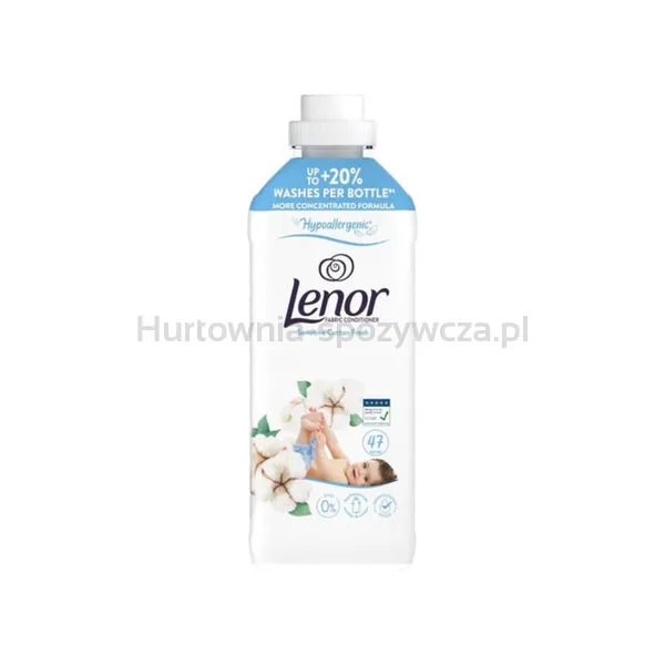 Lenor Płyn Do Płukania Tkanin Sensitive Cotton Fresh 987Ml, 47 Prań