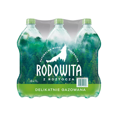 Woda Rodowita Delikatnie Gazowana 1L x 6 szt.