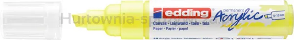 Marker akrylowy e-5000 EDDING, 5-10 mm, żółty neonowy