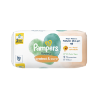 Pampers Harmonie Protect & Care Chusteczki nawilżane dla dzieci 3 opakowania = 132 chusteczki