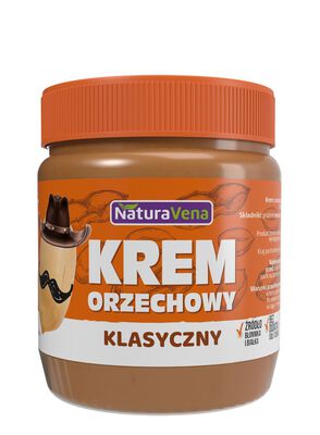 Krem Orzechowy Klasyczny 100 % Bez Dodatku Soli I Cukrów 340 G - Naturavena [BIO]