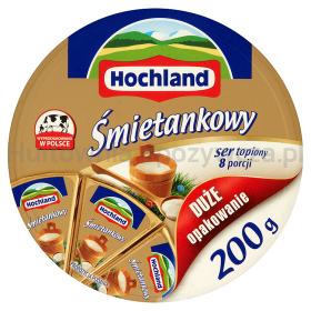 Hochland Śmietankowy Ser Kremowy Topiony W Trójkącikach 180 G