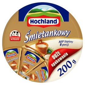 Hochland Śmietankowy Ser Kremowy Topiony W Trójkącikach 180 G