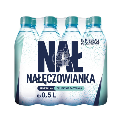 Woda Nałęczowianka Delikatnie Gazowana 0,5 L x1 2 szt.