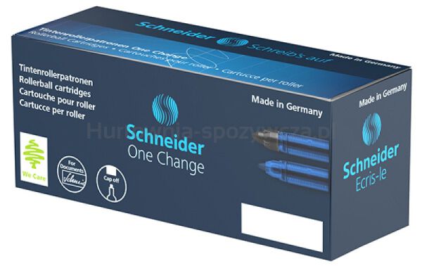 Kartridże SCHNEIDER One Change, do piór kulkowych, 0,6mm, 5szt., niebieskie - 6