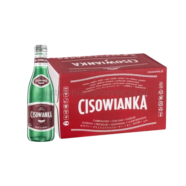 Cisowianka Woda Mineralna Silnie Gazowana Szkło 300Ml