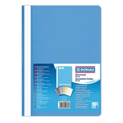 Donau Skoroszyt Pp, A4, Standard, 120/180Mikr., Jasnoniebieski 