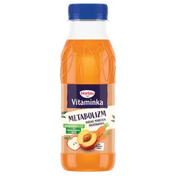 Hortex Vitaminka jabłko, marchew, brzoskwinia Sok butelka aPet 300 ml kaucja (w tym +0,50 zł/szt. zwrotnej kaucji)