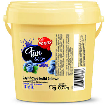 Fanex FanJoy Jagodowe Kulki Żelowe 1 Kg/0,7 Kg