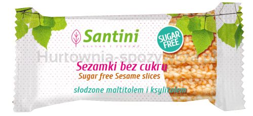 Sezamki Słodzone Maltitolem I Ksylitolem 27 G - Santini [BIO]