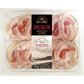Pancetta Z Pieprzem Plastry 100G San Carlo