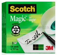Taśma biurowa SCOTCH® Magic™ (SM3-12), matowa, z dyspenserem, 19mm, 33m, 3szt., podajnik C-38 czarny GRATIS - 6