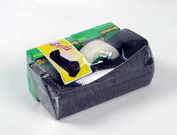 Taśma biurowa SCOTCH® Magic™ (SM3-12), matowa, z dyspenserem, 19mm, 33m, 3szt., podajnik C-38 czarny GRATIS - 2