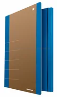 Teczka z gumką DONAU Life, Karton, A4, 500gsm, 3-skrz., niebieski - 3