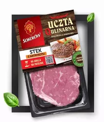 Stek Z Antrykotu Wołowego Bez Kości Około 0,35 KG SOKOŁÓW