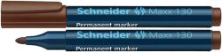 Schneider Marker permanentny Maxx 130, okrągły, 1-3mm, brązowy 