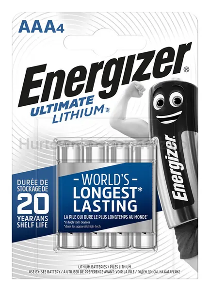 Bateria Energizer Ultimate Lithium, Aaa, L92, 1,5V, 4Szt.