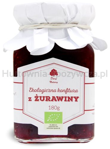 Konfitura Z Żurawiny Bio 180 G - Dary Natury [BIO]